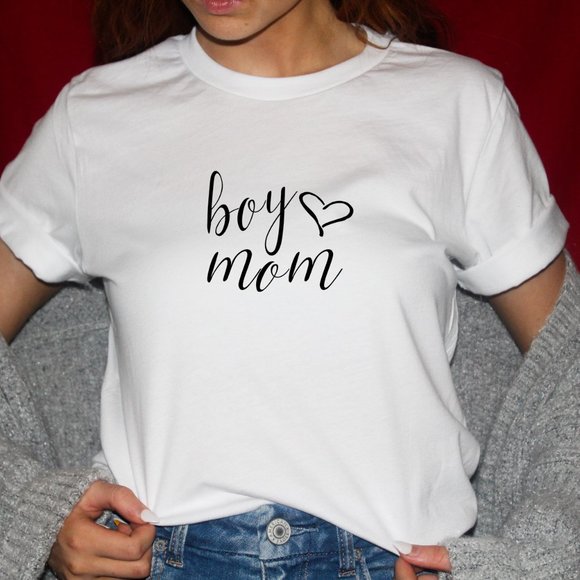 Boy Mom Tee Shirt - Picture 1 of 3